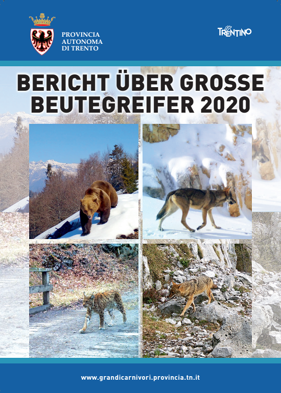 copertina Bericht über Grosse Beutegreifer 2020
