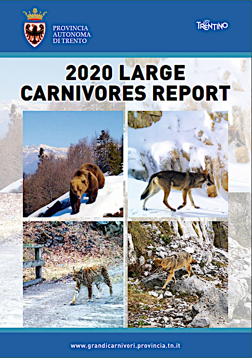 Copertina Large Carnivores Report 2020