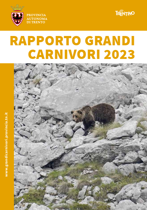 Copertina Rapporto Grandi Carnivori 2023