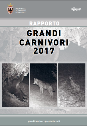 Copertina Rapporto Grandi carnivori 2017